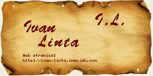 Ivan Linta vizit kartica
